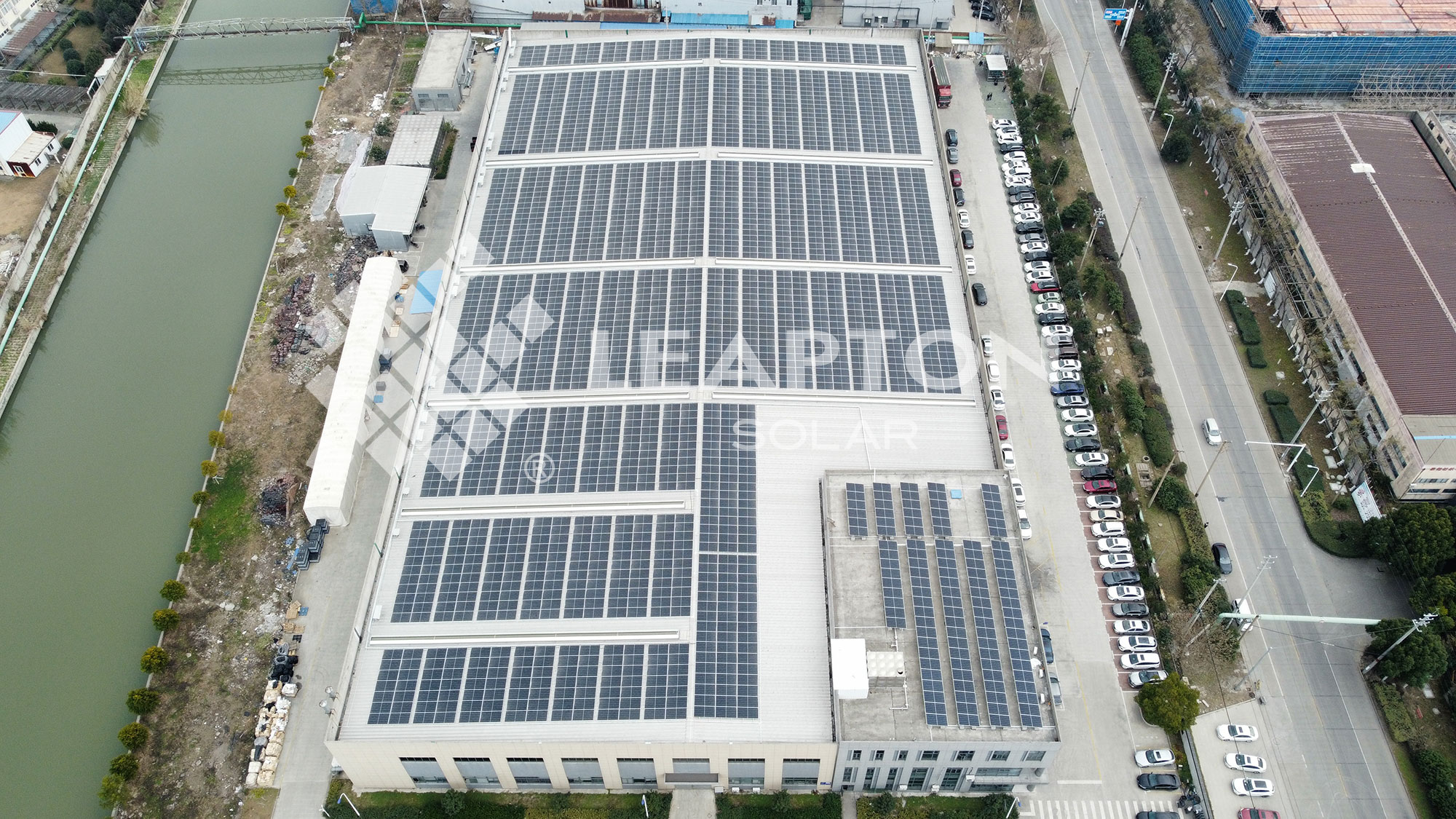 a new distributed solar project of Leapton Energy has completed